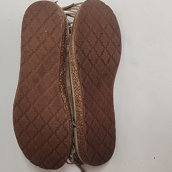 UGG Fringe Suede Moccasins - Sand Size 9.5 - Picture 7 of 10